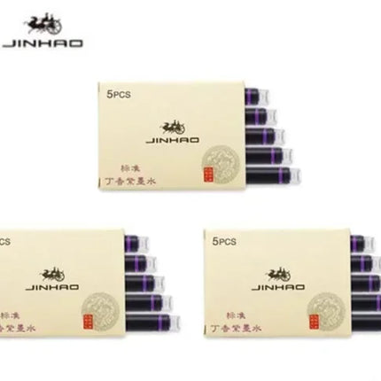 Jinhao 5/10/15 pcs Color Ink Cartridge Refill Fountain Pen Office School Student Stationery Ink Supplies Fountain Pen Ink