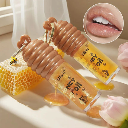 Sam Sugar Honey Lip Oil Deeply Moisturizes and Improves Lip Lines, Offering Both Lip Gloss and Lip Balm Functions, with a Transparent Texture That Gives a Refreshing Feel, Long-Lasting Hydration and Moisture-Locking Propertie