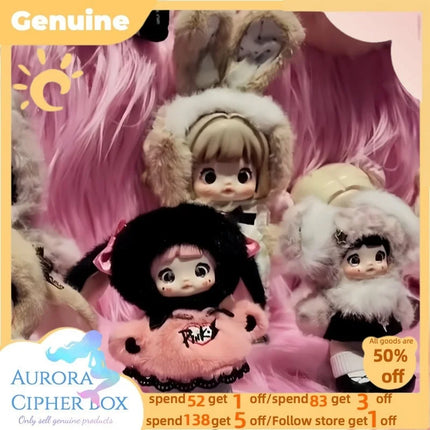 New Genuine Nommi Pink Energy Series Vinyl Doll Pendant Mystery Surprise Cute Blind Box Action Figure Doll Bjd Birthday Kid Gift