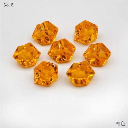 100PCS Plastic Gems Ice Grains Colorful Stones Children Jewels Acrylic Jewels Ice Counter Crystal Diamonds DIY Crafts Beads Toy