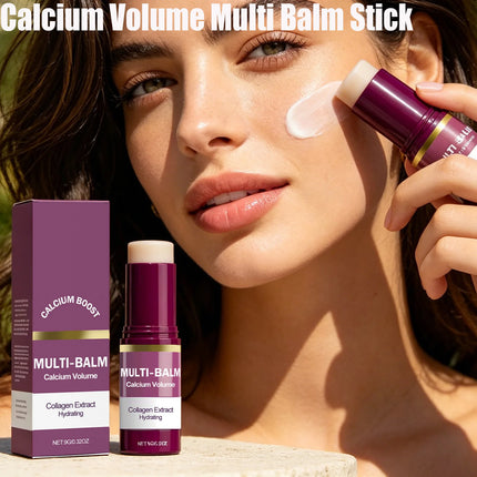 Calcium Volume Multi Balm Stick Collagen Moisturing Face Cream Stick Hydrating Firming Anti-Wrinkle Eye Lip Neck Face Skincare