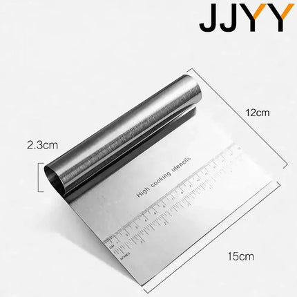 Multipurpose Stainless Steel Cake Scraper Dough Cutter Vegetable Slicer Fondant Cream Spatula DIY Baking Decoration Tool