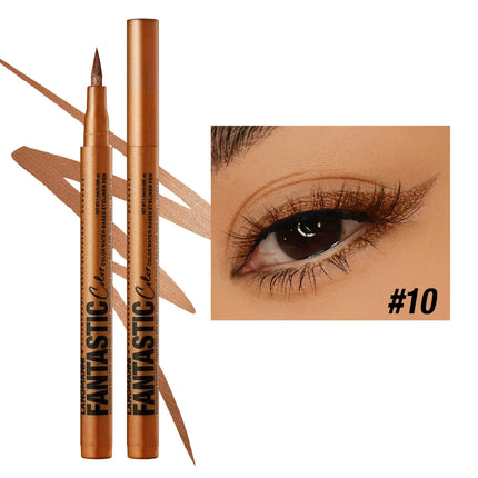12 Colors Water-based Eyeliner Liquid Matte Red Quick-Drying Smudge-Proof Smooth Eyeliner Pen Long-Lasting Eyes Makeup Cosmetics