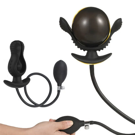 Gas Charging Ass Orgasmic Dilatation Inflatable Anal Beads Plug Speculum Buttplug Prostate Stimulator Anus Masturbador Masculino