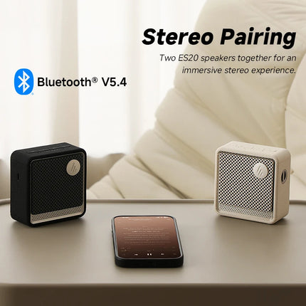 Edifier ES20 Portable Bluetooth Speaker Wireless Speaker IP67 Waterproof Light Effects Outdoor Speakers Deep Bass with Mic