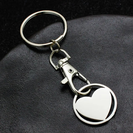 Trolley Cart Tokenrings Keychains Shopping Trolley Token Coin Keyring
