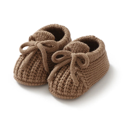 Baby Shoes Knitted Newborn Bed Footwear 0-18M Warm Clothing Accessories Infant Boys Girls First Boots Fashion Solid Toddler Kid