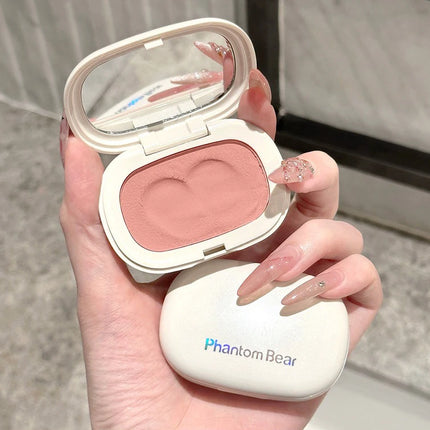 Single Color Blush Silky Texture High Color No Powder Feeling Low Saturation Long-lasting Natural Matte Blush Cream Face Makeup
