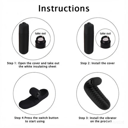Sex Toys Finger Sleeve Vibrator G Spot Massage Clit Stimulate Female Masturbator Adult Products