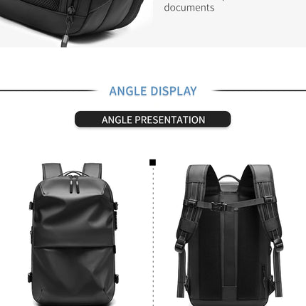 Men Travel Backpack vacuum compression 17 inch Laptop Business Large Capacity school Backpack Expanded outdoors Hiking backpack