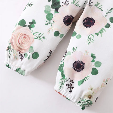 Newborn Baby Girl Autumn Set Letter Long sleeved Bodysuit +Bow Printed Pants+Headband fit 0-12 Months Female Babies Fashion Suit
