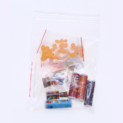 Dollhouse Miniature Drink Food Potato Chips Bottles Lollipops Jar with Lollipops Kid Gift Gnome Decoratio Access Kitchen Scene