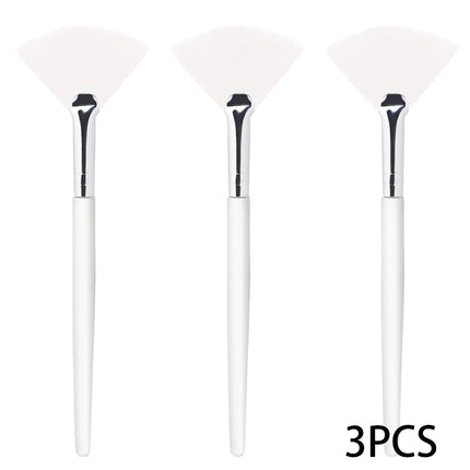 3/9/15 Pieces Facial Fan Mask Brushes Soft Mask Brush Applicator Esthetician Facial Mask Brushes For Women Girls Cosmetic Tools