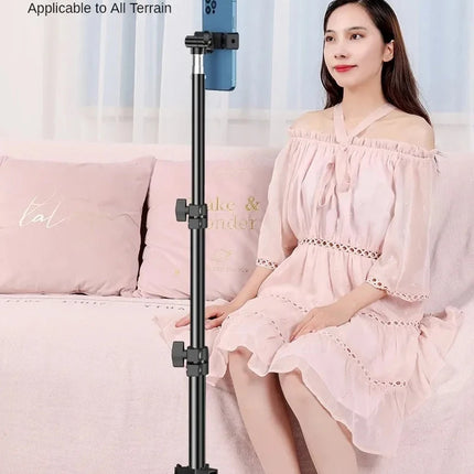 160cm Live Broadcast Photo Tripod Landing Type Camera Anchor Video Selfie Light Frame Metal Mobile Phone Holder