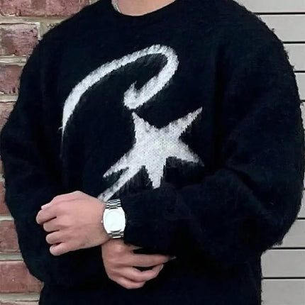 Loose Long Sleeve Sweater Street Style Versatile Overhead Knitted Shirt Andre New Arrival Unisex Comfortable Knitwear for Autumn