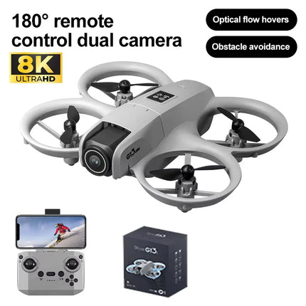 GT3 Max Drone 8K HD Three Camera GPS Brushless Optical Flow Obstacle Avoidance 4.3-inch large screen UAV RC 18000M 2026 NEW