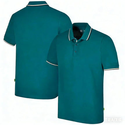 Aston Martin Racing Team Training Street Style Button Polo Shirt Fernando Alonso 14 Men's And Women's Short Sleeve Clothing