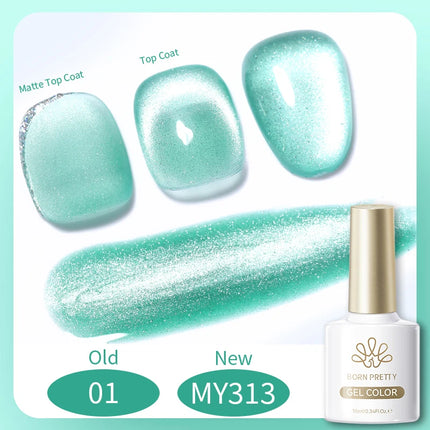 BORN PRETTY 10ml Silver Water Light Cat Magnetic Gel Nail Polish Nail Supplies Vernis Semi Permanent Gel for Fall Winter Nails