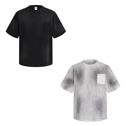2026 summer washed T-shirt with pocket