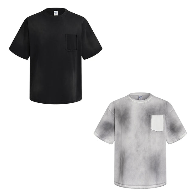2026 summer washed T-shirt with pocket