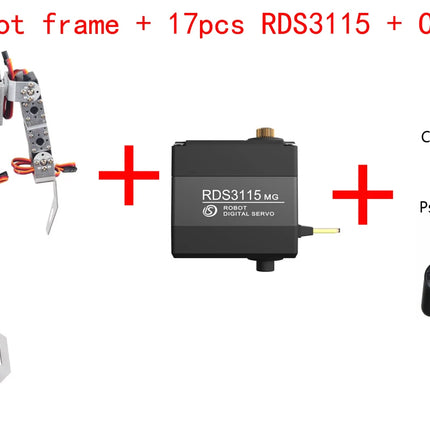 17 Dof Biomimetic Humanoid Robot Frame FOR Dual-Axis Servo RDS3115 Fighting Competition Dance Bipedal for Programmable Robot