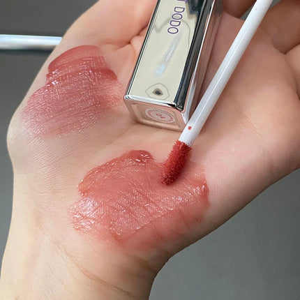 Silver Tube Five-color Clear Water Gloss Lip Gloss Moisturizing Mirror Crystal Jelly Lip Glaze Watery Texture Lip Tint Makeup