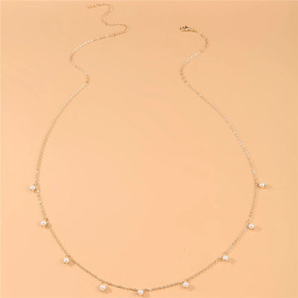 Sexy Vintage Aesthetic Pearl Pendant Belly Chain Link Body Chain Waist Chain Belt Streetwear Summer Women Fashion Body Jewelry