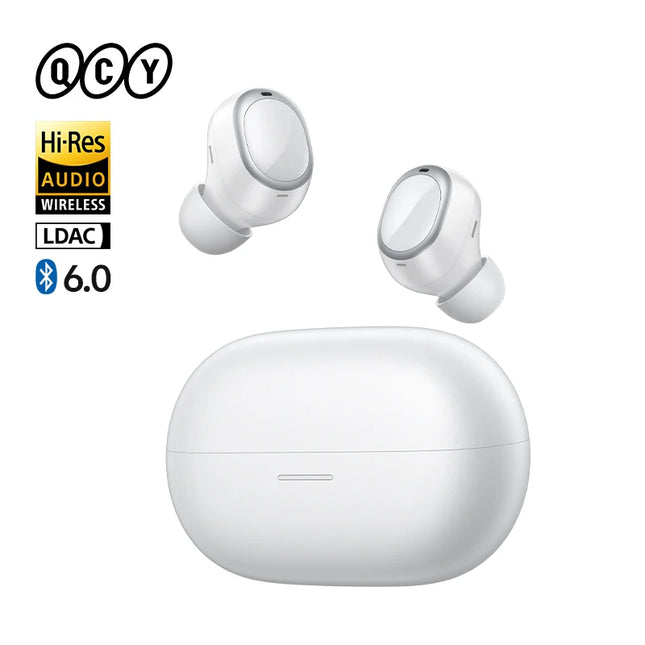 QCY MeloBuds A30 Wireless Earbuds 60dB Adaptive AI Scene ANC 8-Mic 3-Device Connect Bluetooth Earphones LDAC Hi-Res Headphones