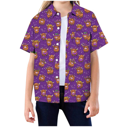 Kids Clothes Size 14 Duck Shirt For Kids Funny Rubber Duck Print Colorful Carnival Shirt Button Down 2026 Children'S Clothing