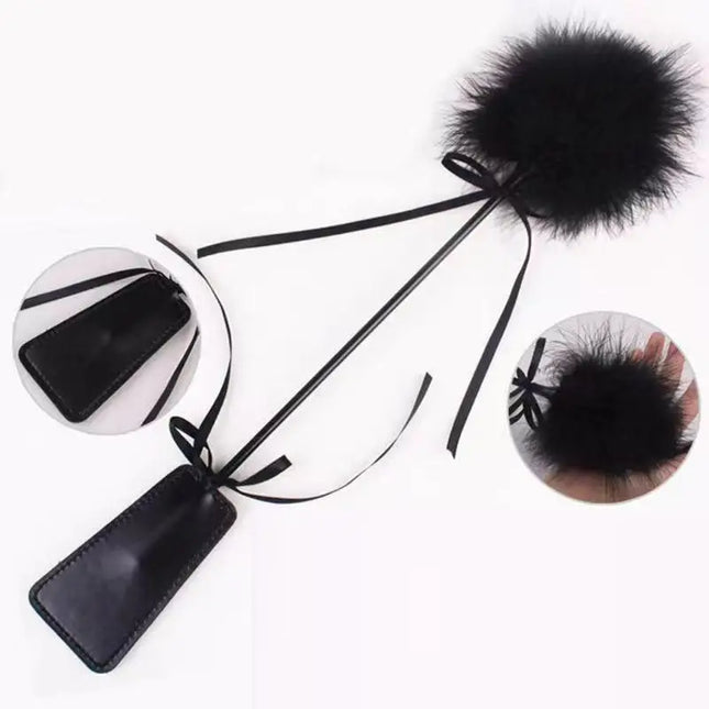 New 1PC Leather Spanking Paddle Tickling Bondage Play Whip Erotic Punishment Sex Toy for Couples Women Lover Bondage Erotic