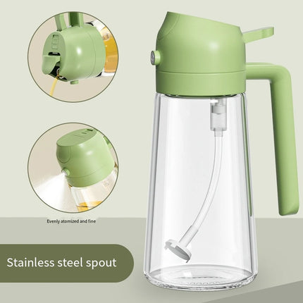 Press Type Glass Oil Spray Oil Bottle Spray Oil Dispenser Oil Jar BBQ Kitchen Baking Roasting Picnic Kitchen Tool Glass Oil Spra