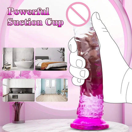 Harness Women Panties Realistic Penis Cock Strap-On Strapon Dildo With Suction Cup Dildo Belt Harness Sex Toys for Lesbian