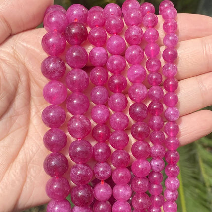 Natural Stone Beads Round Morganites Tourmalines Aquamarines Jades Quartzs Crystals Spacer For Jewelry Making DIY Bracelet