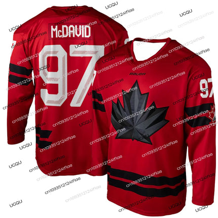 Canada McDavid Hockey Jersey - Long Sleeve Athletic T-Shirt / McDavid Canada Hockey Jersey - Athletic T-Shirt