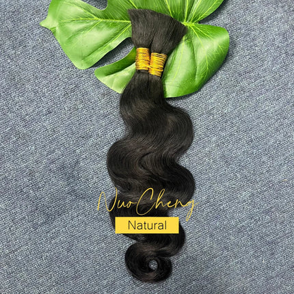 Blonde Body Wave Human Braiding Hair for Boho Braids 27# 2 Bundles Human Braiding Hair 100g Bulk Human Hair for 8-30inches