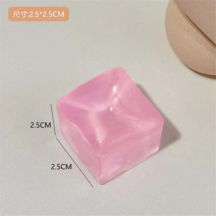 NEW Fidget Toy Mini Squishy Toys Mochi Ice Block Stress Ball Toy Kawaii Transparent Cube cat paw fish Stress Relief Squeeze Toy