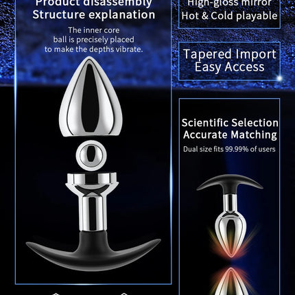 Runyu Sexy Adult Metal Anal Plug Fetish Erotic Butt Plug Penetration-anal Products But Pluk Sexy Gadgets Sex Toys for Men Women
