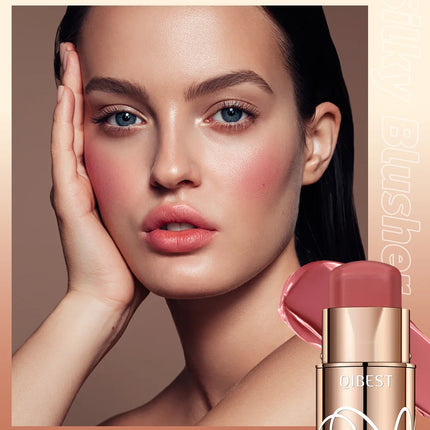 6 Colors Cream Blush Stick Waterproof Long Lasting Cheek Lip Eye Makeup Blendable Natural Flush For Women Daily Use