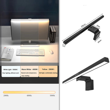 USB Stepless Dimming Screen Hanging Lights Curved Screen Monitor Light Bar RGB Background Atmosphere Desk Lamp Monitor Light Bar