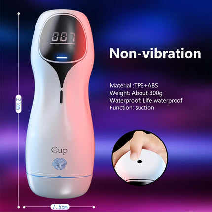 Automatic Sucking Male Masturbator Vibration Blowjob Machine Masturbation Cup Pocket Pussy Penis Pump SexToy Adult Goods for Men