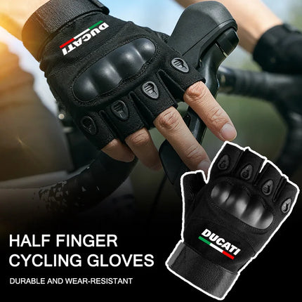 Men's Tactical Fingerless Gloves Anti-Slip Protective Riding Gloves For Ducati Scrambler Multistrada 950 1100 1260 Sport Monster