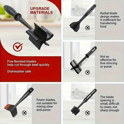 Multifunctional Handheld Meat Grinder Blender Effortless Rice & Meat Chopping Mincing Kitchen Gadget