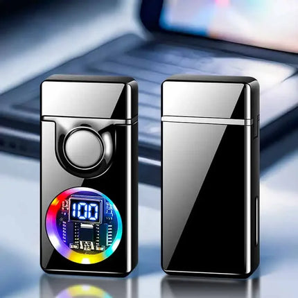 2025 Voice Controlled Ignition Gas Lighter 4 Ignition Methods Battery Display Open Fire Switching Jet Fire USB Electric Lighters