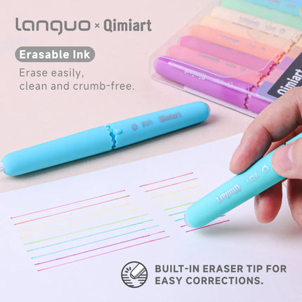 0.6mm Erasable Neutral Pen Kawaii Office Supplies for School Students Smooth Quick Drying Writing Stationery Erasable Gel Pens