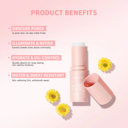 Blur Stick Instant Pore Eraser Primer Makeup Long-Lasting Oil Control Moisturizing Matte Finish Blur Pores Makeup