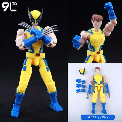 9L3D Articulated Actio Hero Model Collectible Figurine Super Hero Warrior Movie Creative Desktop Ornament Dummy13 Lucky T13 Gift