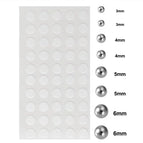8pcs-Round-1 / Labret, Lip Piercing Jewelry / Face|Ball