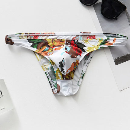 [Men's Briefs] 4-Pack of Men's New Style Underwear, Random Selection of Briefs, Breathable and Comfortable, Cool and Soft, Fashionable and Trendy, Close-Fitting and Smooth, Men's Everyday Wear Briefs