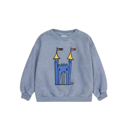 Children's Spring Autumn Hoodie Cartoon Print Unisex Sweatshirt European Style Top for Boys And Girls