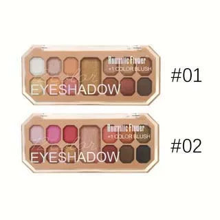 12 Color Eyeshadow Palette with Blush Long-Lasting Waterproof Face Makeup Set for Daily Use  Makeup Tray And Eyeshadow Box